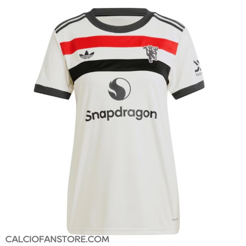 Maglia Calcio Manchester United Terza Divisa Donna 2024-25 Manica Corta